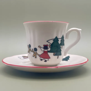Mason's Christmas Village coffee cup and saucer 1796