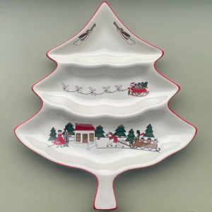 Mason's Christmas Village Servierschale Weihnachtsbaum 36cm