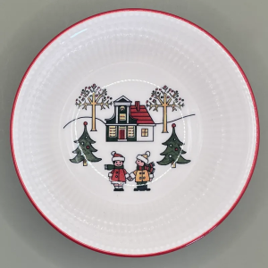 Wedgwood Windsor Weihnachtsbrei Schüssel Kompottschale Zaans huisje Albert Heijn